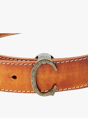 Bronze Letter C Monogram Belt Loop Keeper Western Accessory 🤎🔤 - NWT